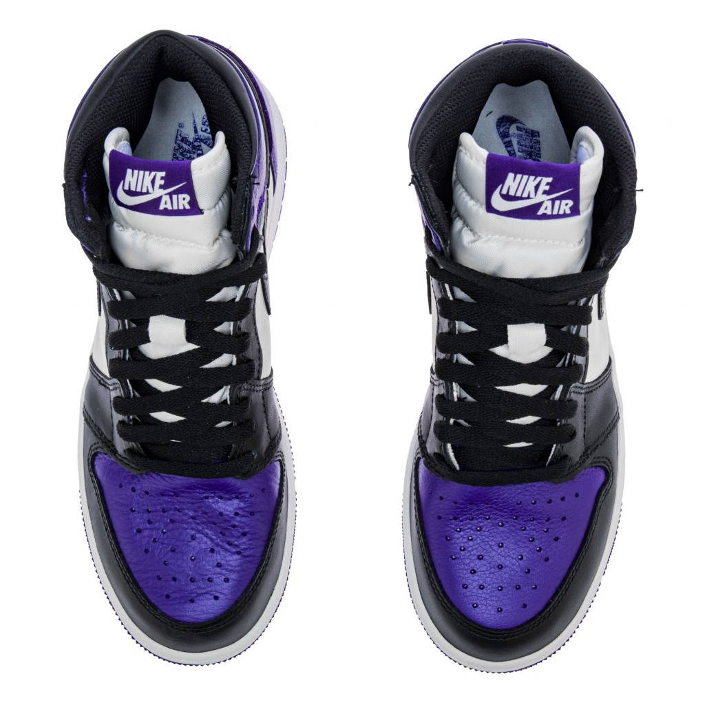 Jordan Air Jordan 1 Retro Mid Court Purple Mens Lifestyle Shoes